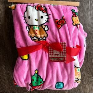 🐱NEW🐱 Hello Kitty Holiday Christmas Throw Blanket